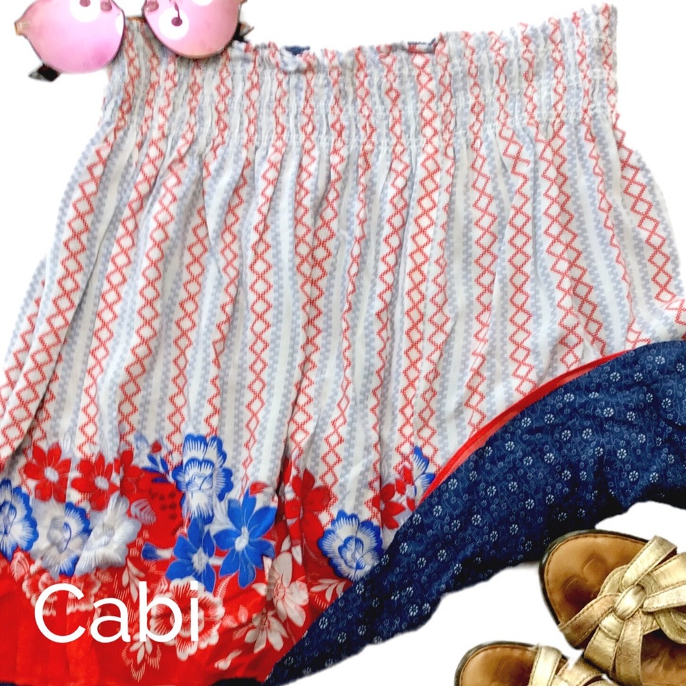 Cabi floral reversible skirt sz M EUC!
